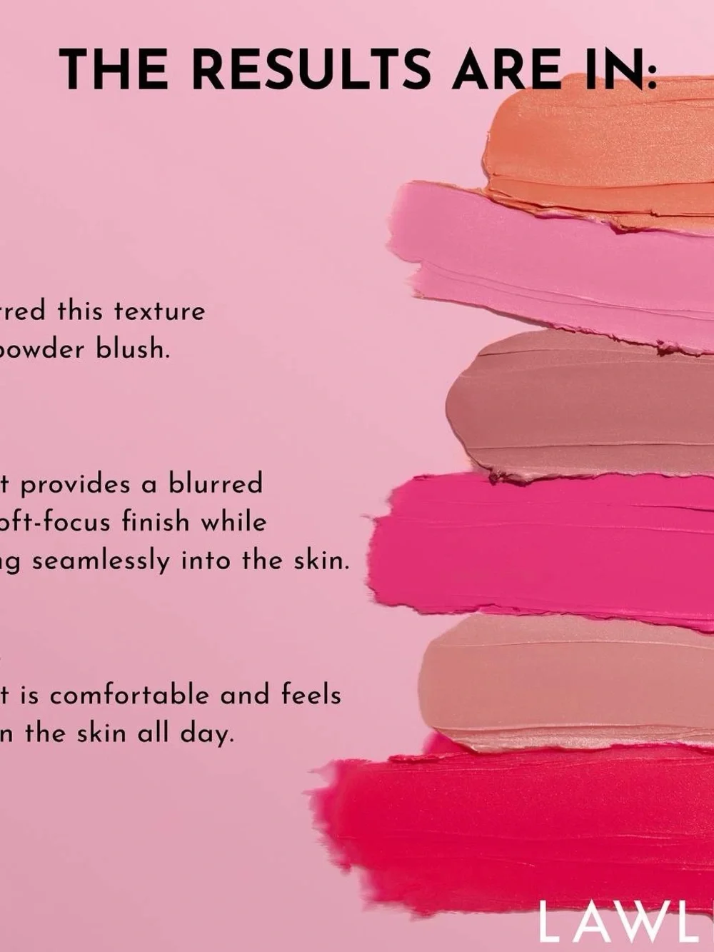 Lawless soft blur cream blush. In color Cherry Pie. SEE ALL PIC for color swatch